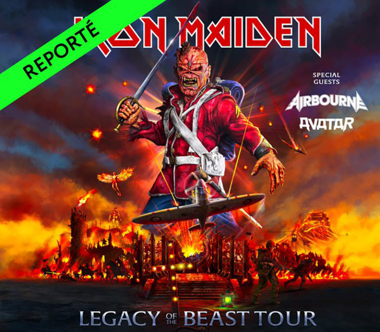 Le concert d’Iron Maiden à Paris reporté…