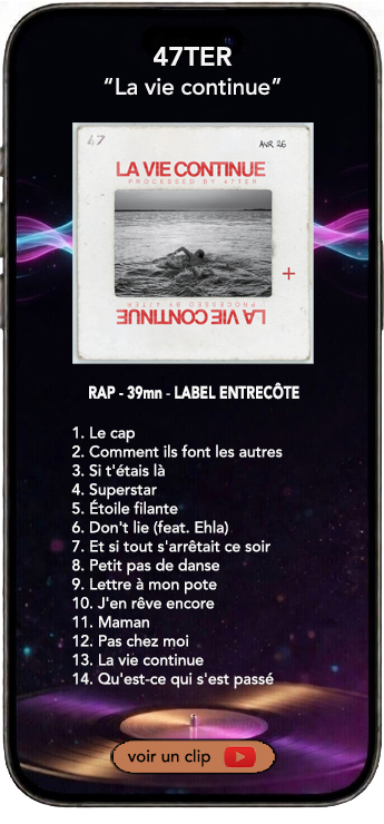 47ter album la vie continue