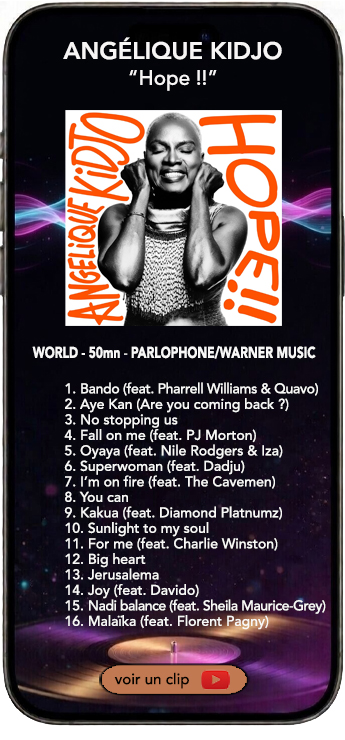 Angélique Kidjo album hope!!