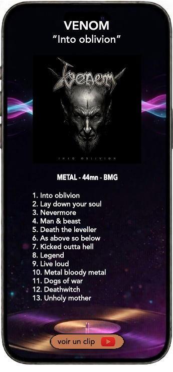 Venom album into oblivion