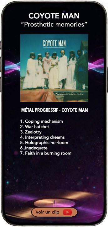 Coyote Man album metal progressif prosthetic memories