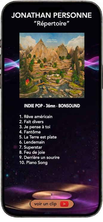 Jonathan Personne album répertoire