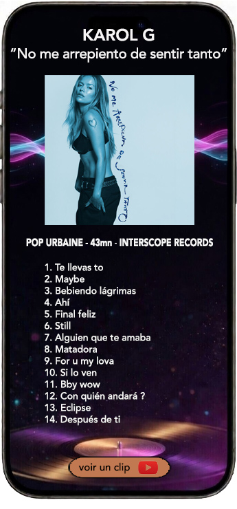 Karol G album no me arrepineto de sentir tanto
