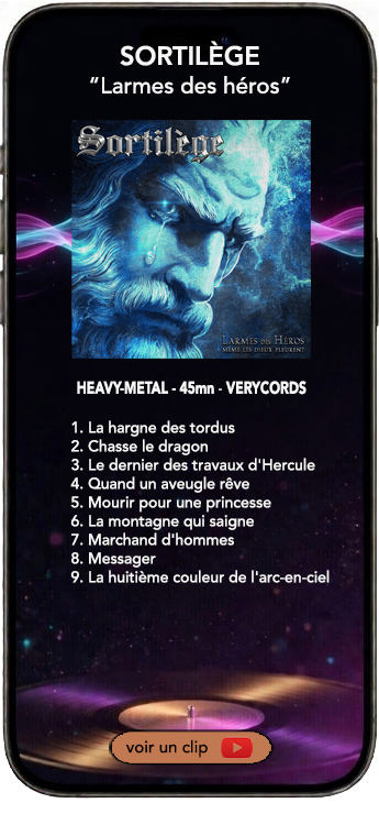 Sortilège album larmes des héros (version 2026)
