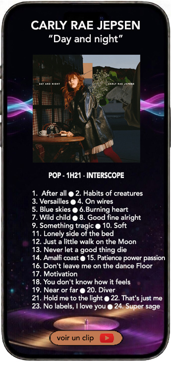 Carly Rae Jepsen double album day and night