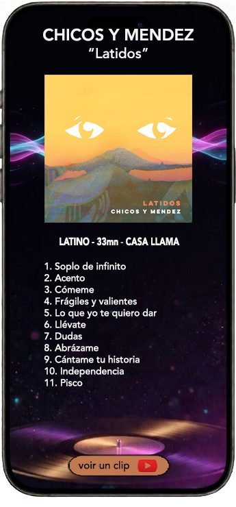 Chicos y Mendez album Latidos
