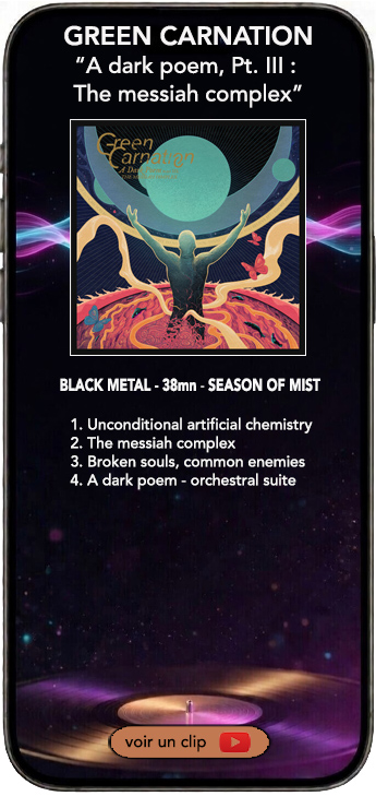 Green Carnation album A dark poem pt III : the messiah complex