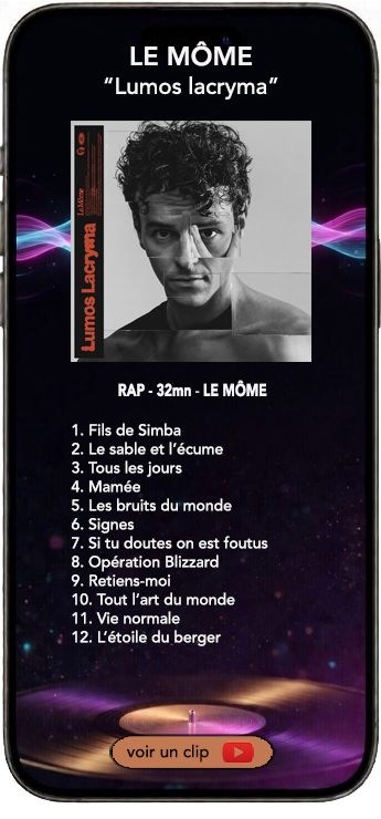 Le Môme album Lumos Lacryma