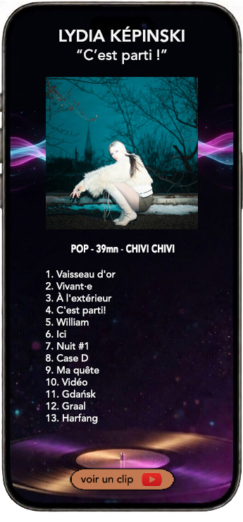 Lydia Kepinski album c'est parti !