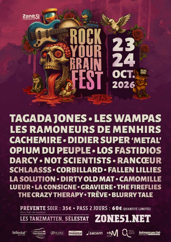 affiche fesstival Rock Your Brain Sélestat