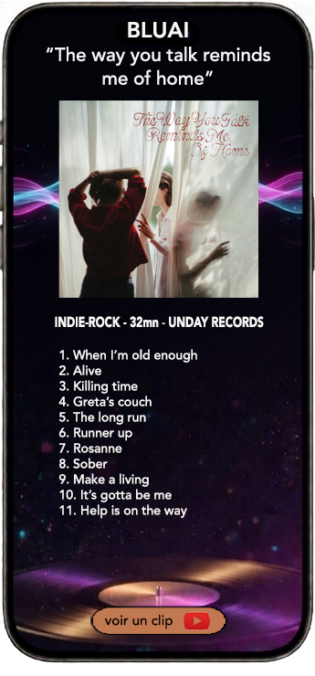 Bluai album indie folk rock The way you talk reminds me of home