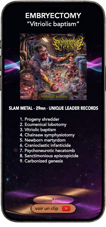 Embryectomy vitriolic baptism album guttural slam metal