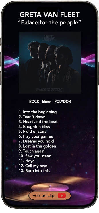 Greta Van Fleet album rock Palace for the people