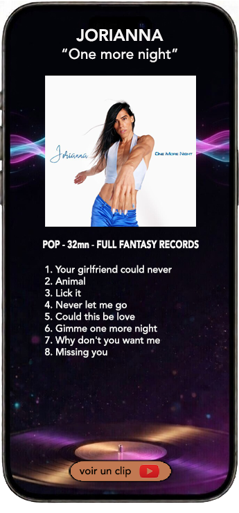 Jorianna album pop One More Night