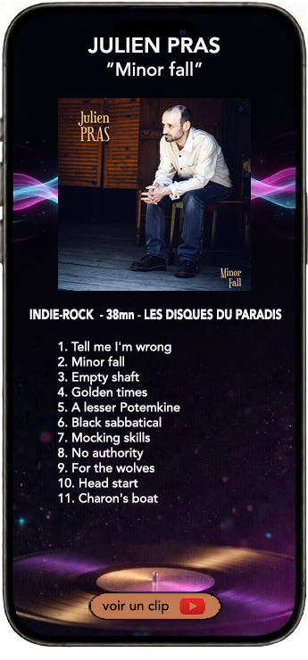 Julien Pras album indie rock pop Minor Fall