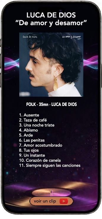 Lucas de Dios album folk de amor y desamor