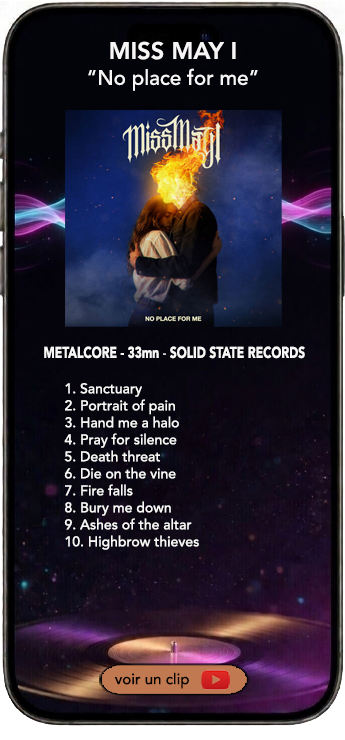 Miss May I album metalcore No place for me