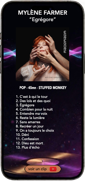 Mylène Farmer album pop chanson française Egrégore