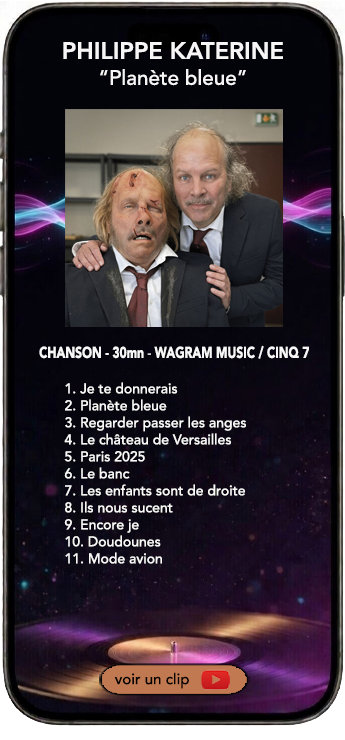 Philippe Katerine album chanson française Planète Bleue