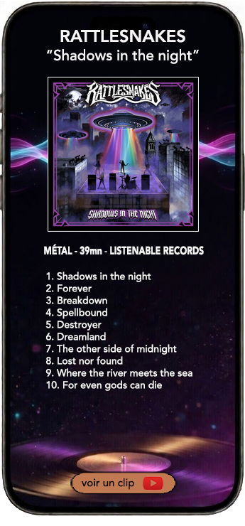 Rattlesnakes album metal shadows in the night