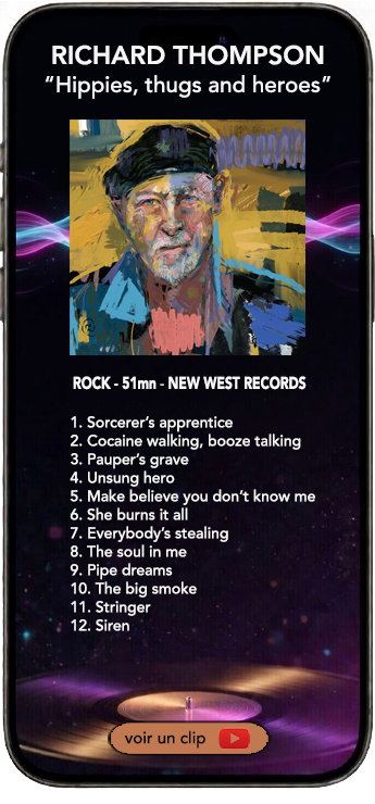 Richard Thompson album rock hippies, thugs and heroes