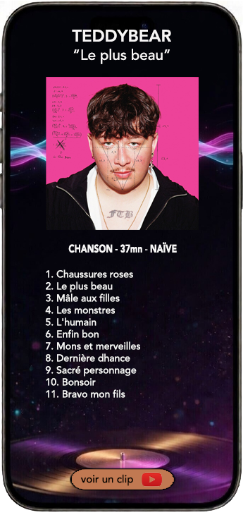 Teddybear album chanson Le Plus Beau