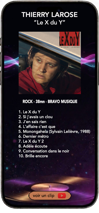 Thierry Larose album rock Le X du Y