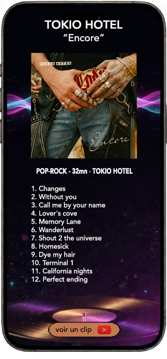 Tokio Hotel album pop rock Encore
