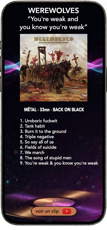 Werewolves album metal you're weak and you know you're weak