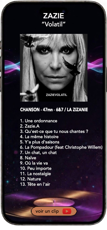 Zazie album Volatil